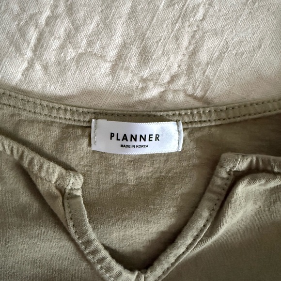 Olive Ruffle Sleeve Tee - Picture 3 of 3